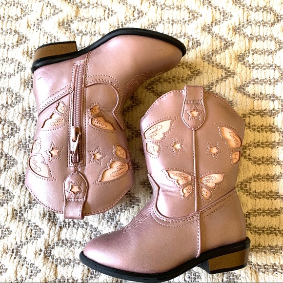 Jack Toddler Girls Pink Cowgirl Boots 